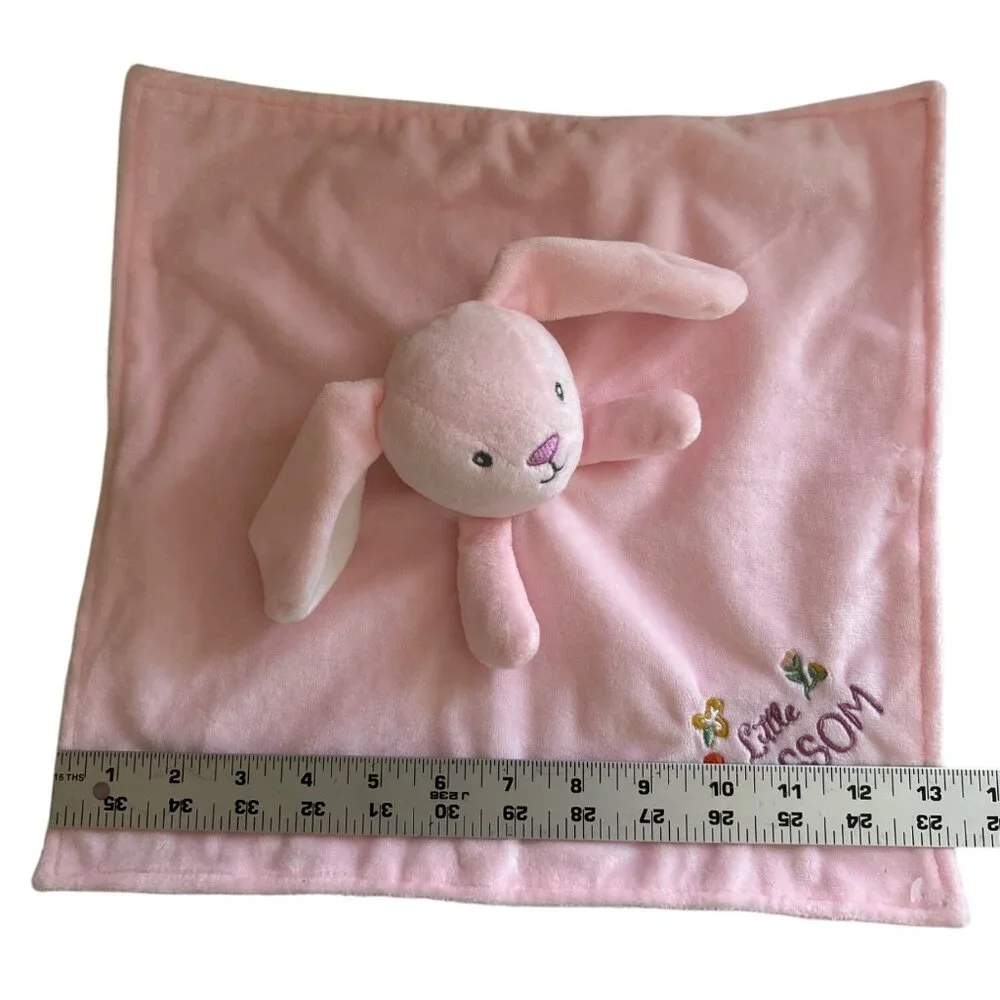 Baby Starters Pink Bunny Security Blanket Lovey Plush "Little Blossom" - Picture 5 of 7